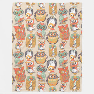 Couverture Polaire Collection Owl Blanket en polaire
