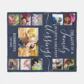 Couverture Polaire Collection photo moderne 11 Famille Amour Citation (Devant (Horizontal))