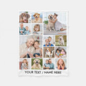 Couverture Polaire Collection photo moderne 14 Animaux de famille per (Devant)