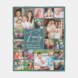 Couverture Polaire Collection photo moderne 17 Famille Citation Nom V