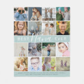 Couverture Polaire Collection photo moderne Best Nana Ever & Noms (Devant)