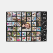 Couverture Polaire Collection photo moderne GRANDMA NOUS VOUS AIMONS  (Devant (Horizontal))