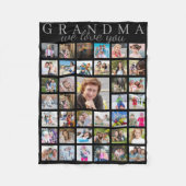 Couverture Polaire Collection photo moderne GRANDMA NOUS VOUS AIMONS  (Devant)
