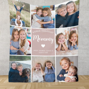 Couverture Polaire Collection photo moderne personnalisée 8 pour mama