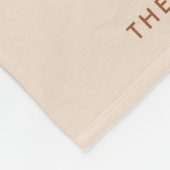 Couverture Polaire Collection photo neutre moderne Nom de famille (Coin)