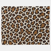 Couverture Polaire Collection tendance Leopard blanc haut de gamme (Devant (Horizontal))
