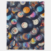 Couverture Polaire Collection Vinyl Record Pattern 80s Retro Spectrum (Devant)
