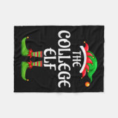 Couverture Polaire College Elf Matching Famille Groupe Noël (Devant (Horizontal))