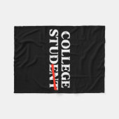 Couverture Polaire College Stud Student Funny Humor University Party (Devant (Horizontal))