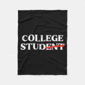 Couverture Polaire College Stud Student Funny Humor University Party  (Devant)