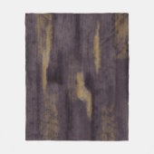 Couverture Polaire Colles douces Abstraites Plum profond & Or (Devant)