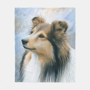 Couverture Polaire Colley de Sheltie du chien 122