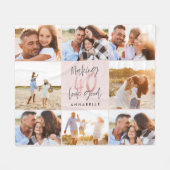 Couverture Polaire Colloque photo-parties scintillant rose de 40 ans (Devant (Horizontal))