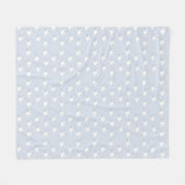 Couverture Polaire colombe blanche sur bleu (Devant (Horizontal))