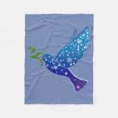 Couverture Polaire Colombe paisible (Devant)