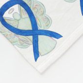 Couverture Polaire Colon Cancer Sensibilisation Ribbon Soft Fleece Bl (Coin)