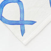 Couverture Polaire Colon Cancer Sensibilisation Ribbon Soft Fleece Bl (Coin)