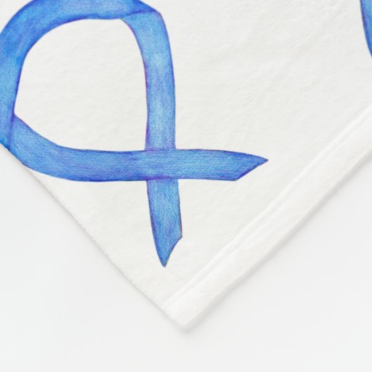 Couverture Polaire Colon Cancer Sensibilisation Ribbon Soft Fleece Bl (Coin)