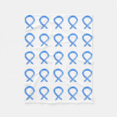 Couverture Polaire Colon Cancer Sensibilisation Ribbon Soft Fleece Bl (Devant)