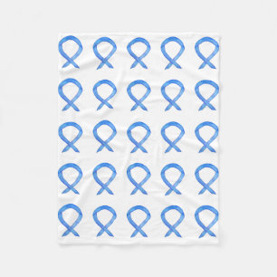 Couverture Polaire Colon Cancer Sensibilisation Ribbon Soft Fleece Bl