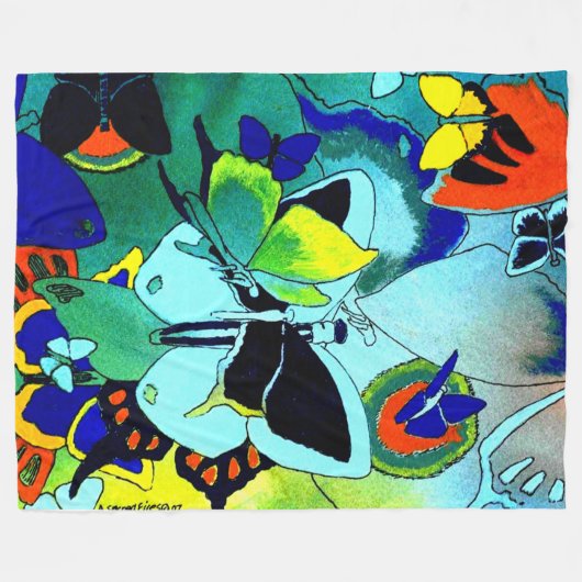 Couverture Polaire Colonne papillon classique en caoutchouc printemps (Devant (Horizontal))