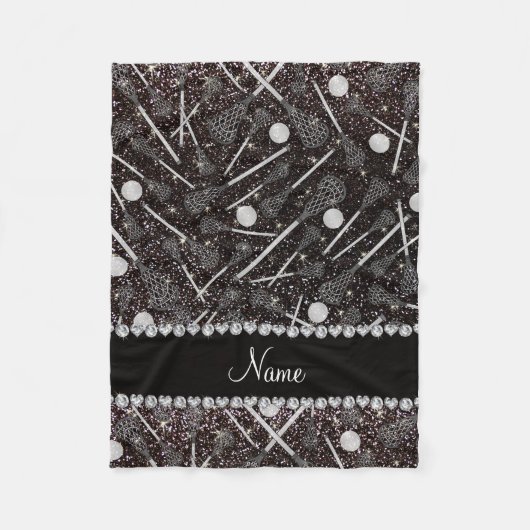 Couverture Polaire Colonnes de crosse en parties scintillant noire de (Devant)