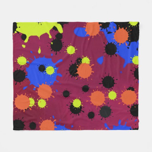 Couverture Polaire Color Bomb Pattern (Devant (Horizontal))