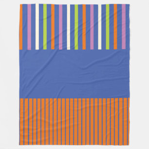 Couverture Polaire Color Pop Stripes design rayé moderne