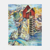Couverture Polaire Colorado Rocky Mountains River Crystal Mill (Devant)