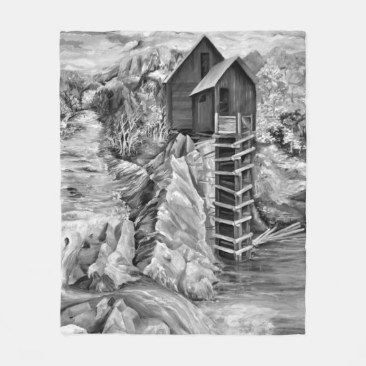 Couverture Polaire Colorado Rocky Mountains River Crystal Mill (Devant)