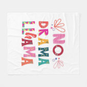 Couverture Polaire Coloré aucun lama de drame (Devant (Horizontal))