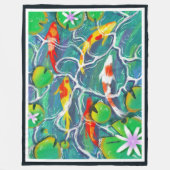 Couverture Polaire Coloré Koi Pond (Devant)