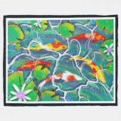 Couverture Polaire Coloré Koi Pond (Devant (Horizontal))