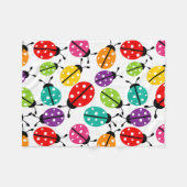 Couverture Polaire Coloré mignon Lady Bug Motif sans joint (Devant (Horizontal))