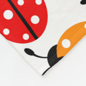 Couverture Polaire Coloré mignon Lady Bug Motif sans joint (Coin)