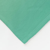 Couverture Polaire Coloré Ombre Gradient Turquoise Peach rose (Coin)