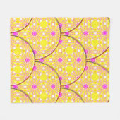Couverture Polaire Coloré transparent texturé motif tilesabstract, (Devant (Horizontal))
