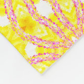 Couverture Polaire Coloré transparent texturé motif tilesabstract, (Coin)
