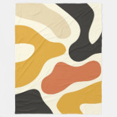 Couverture Polaire colorful Abstract mustard yellow orange Pattern (Devant)