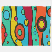 Couverture Polaire Colorful Abstract Surreal Art Illustration Pattern (Devant (Horizontal))