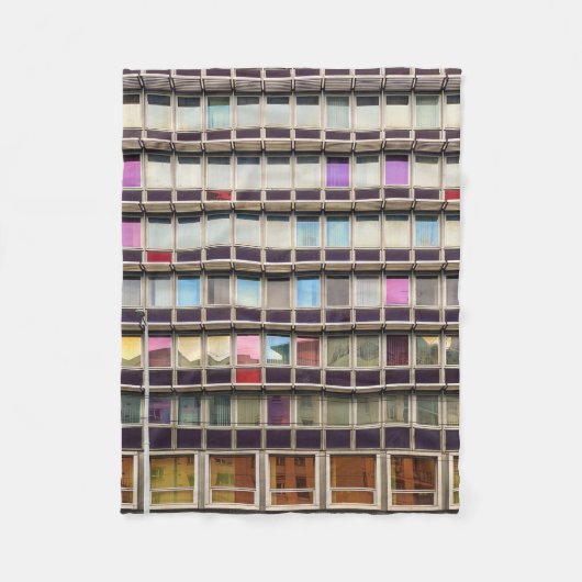 Couverture Polaire Colorful building (Devant)