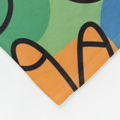 Couverture Polaire Colorful Dinosaur Footprints (Coin)