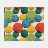 Couverture Polaire Colorful Golf Ball Pattern (Devant (Horizontal))