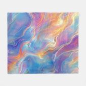 Couverture Polaire Colorful opal swirly flowing marble texture (Devant (Horizontal))