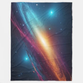 Couverture Polaire Colorful Outer Space Cosmic Nebula Abstract (Devant)