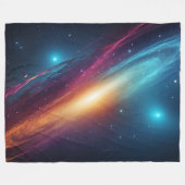 Couverture Polaire Colorful Outer Space Cosmic Nebula Abstract (Devant (Horizontal))