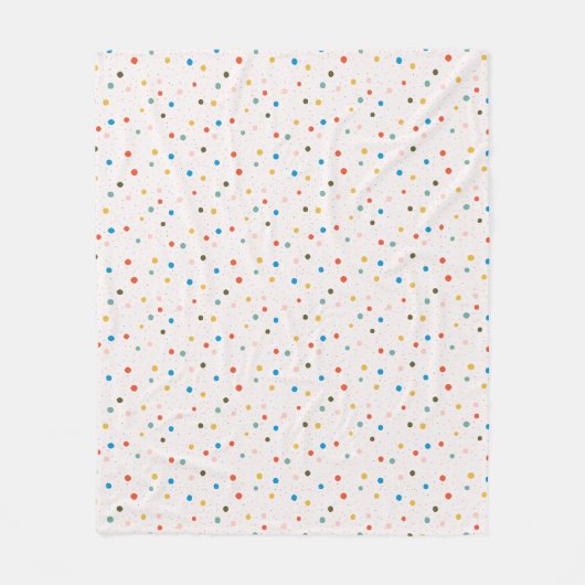 Couverture Polaire Colorful Painted Dots  (Devant)