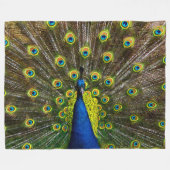 Couverture Polaire Colorful peacock (Devant (Horizontal))