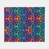 Couverture Polaire Colorful Prism 3D Geometric Pattern | Seamless (Devant (Horizontal))