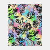 Couverture Polaire Colorful Urban Graffiti Pattern (1) (Devant)